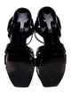 Saint Laurent Patent Leather T-Strap Sandals
