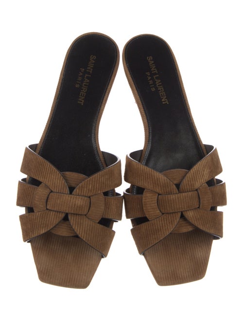Saint Laurent Suede Slides