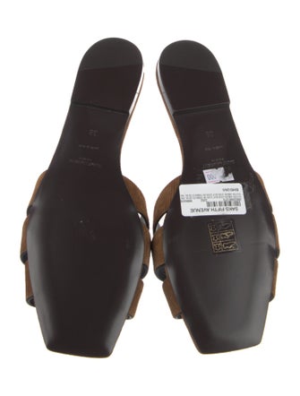 Saint Laurent Suede Slides