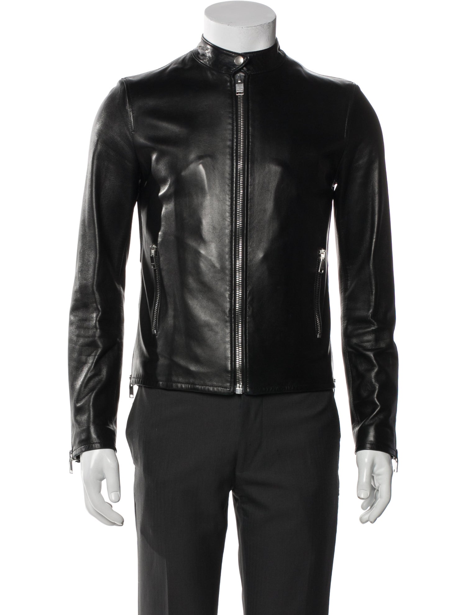 Saint Laurent 2013 Lamb Leather Moto Jacket