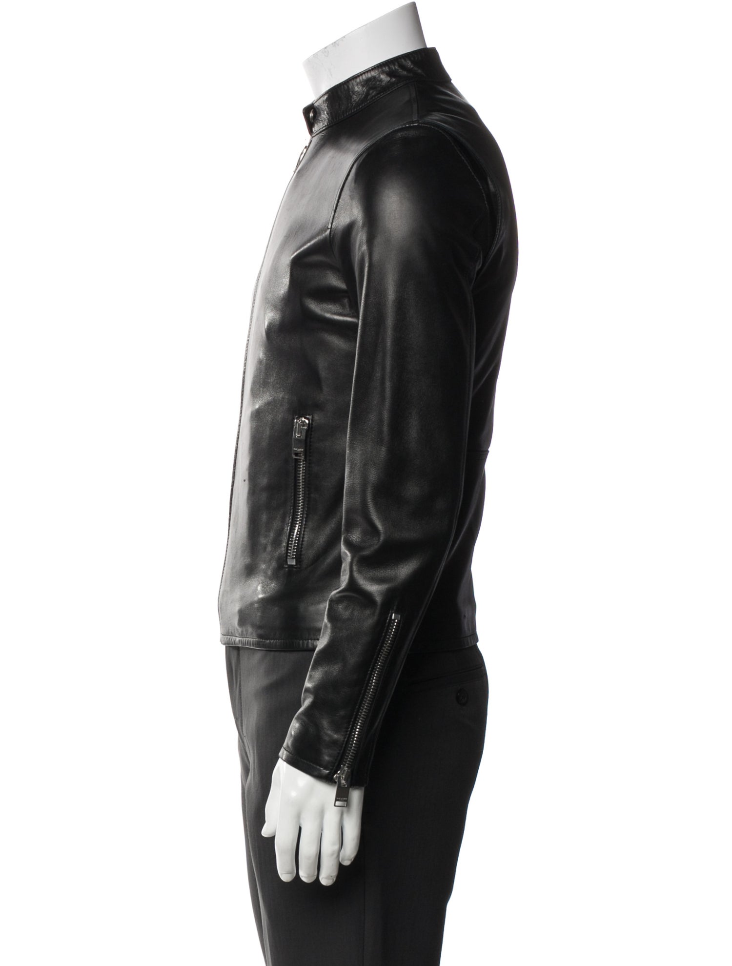 Saint Laurent 2013 Lamb Leather Moto Jacket