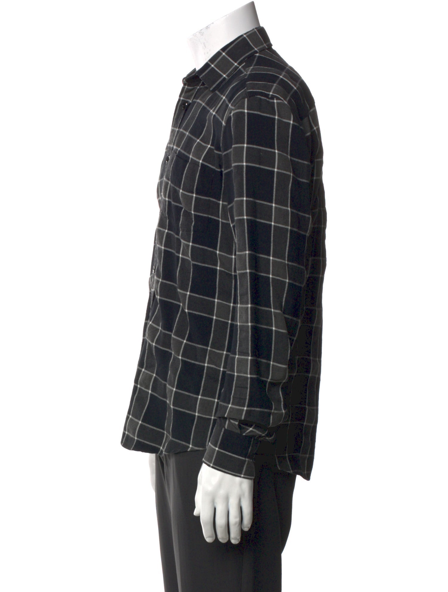 Saint Laurent 2015 Plaid Print Shirt