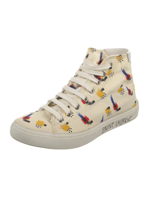 Saint Laurent Canvas Printed Sneakers