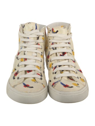 Saint Laurent Canvas Printed Sneakers