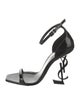 Saint Laurent Patent Leather Slingback Sandals
