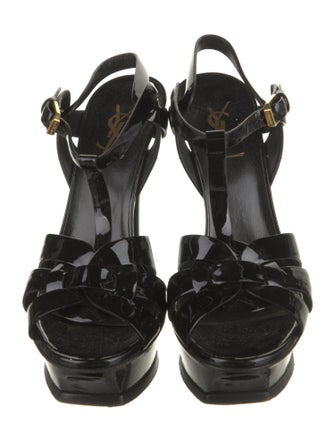 Saint Laurent Patent Leather T-Strap Pumps
