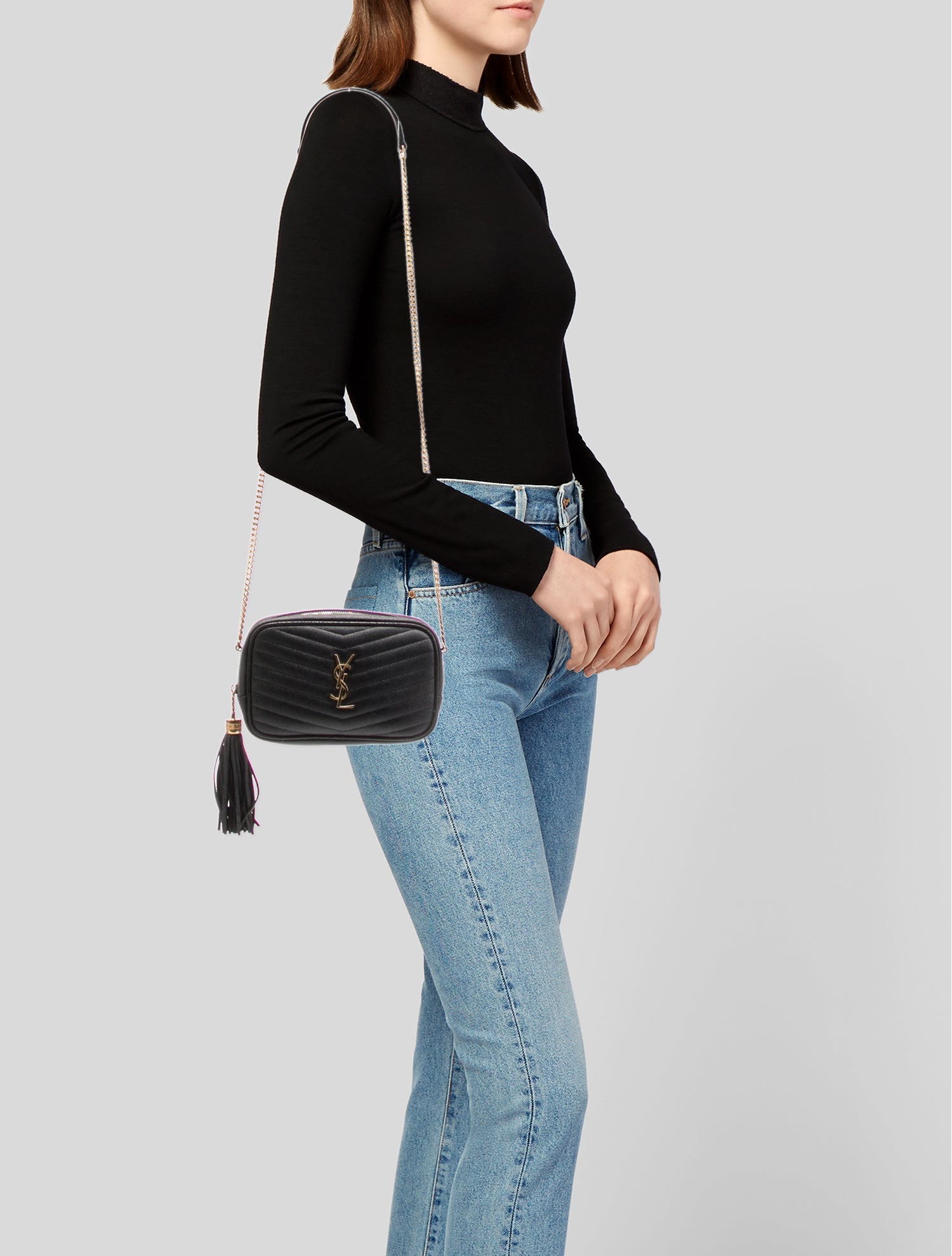 Saint Laurent Leather Lou Camera Mini