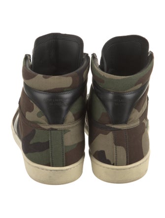 Saint Laurent Canvas Printed Sneakers