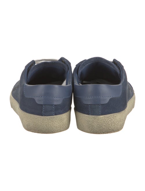 Saint Laurent Suede Graphic Print Sneakers