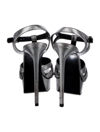 Saint Laurent Leather T-Strap Sandals