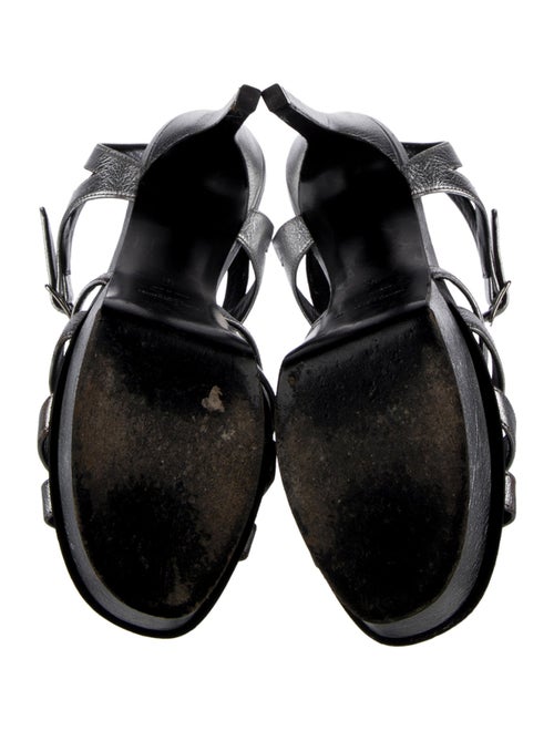 Saint Laurent Leather T-Strap Sandals