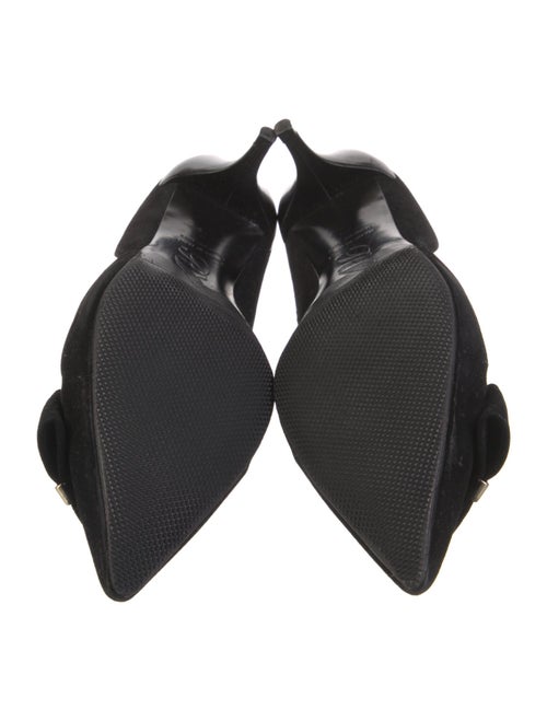 Roger Vivier Suede Bow Accents Pumps