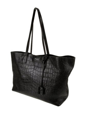 Saint Laurent Embossed Leather East/West Shopping