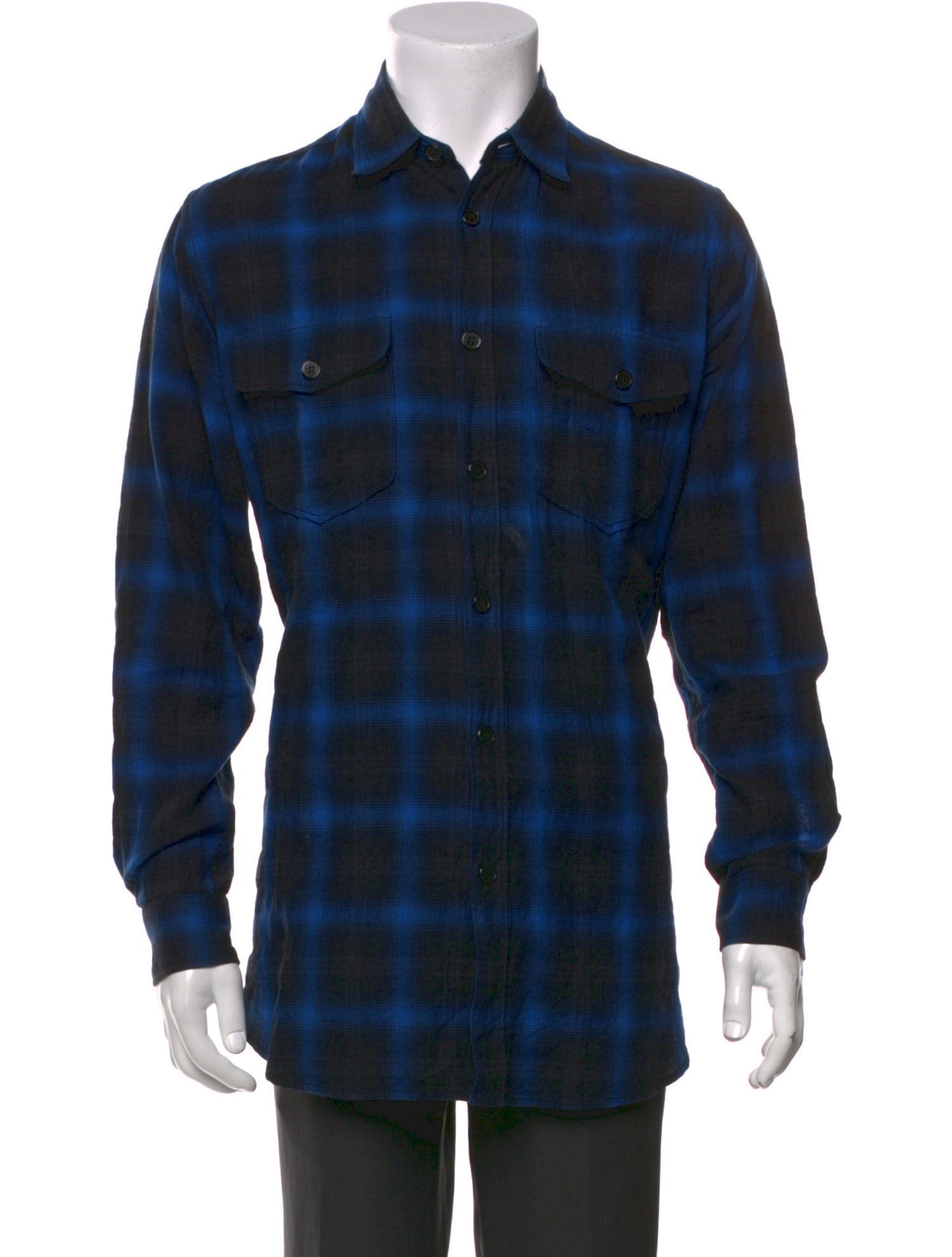 Saint Laurent 2016 Plaid Print Shirt