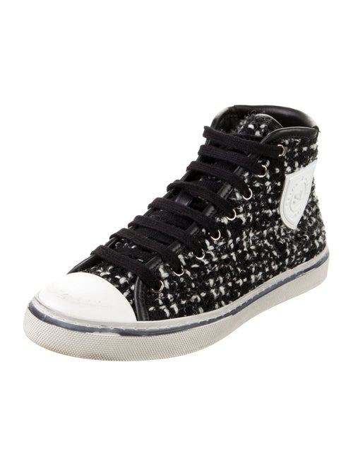 Saint Laurent Tweed Tweed Pattern Sneakers