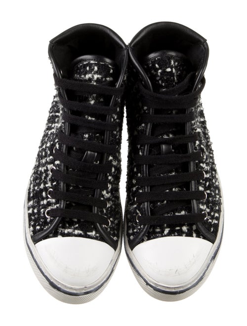 Saint Laurent Tweed Tweed Pattern Sneakers