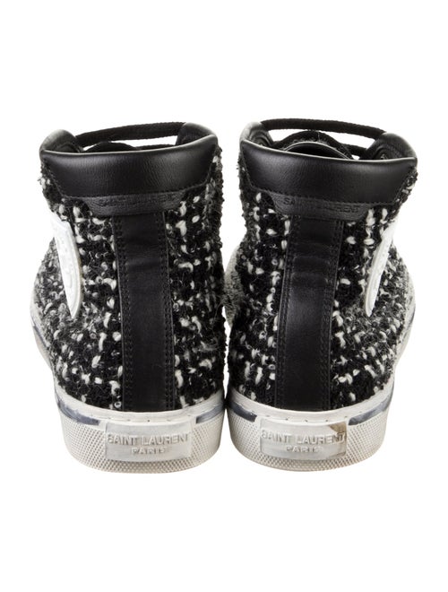 Saint Laurent Tweed Tweed Pattern Sneakers