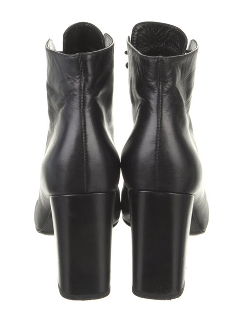 Saint Laurent Leather Lace-Up Boots