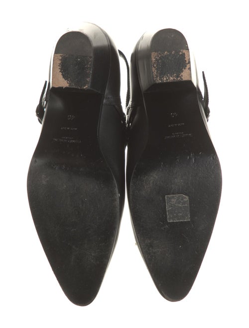 Saint Laurent Leather Studded Accents Western Boots