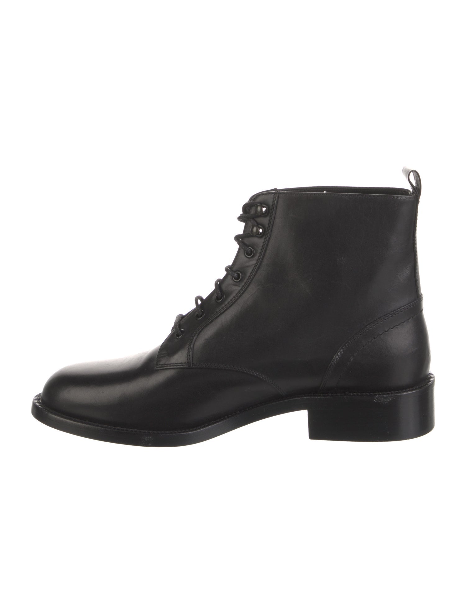 Saint Laurent Leather Combat Boots