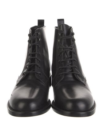 Saint Laurent Leather Combat Boots