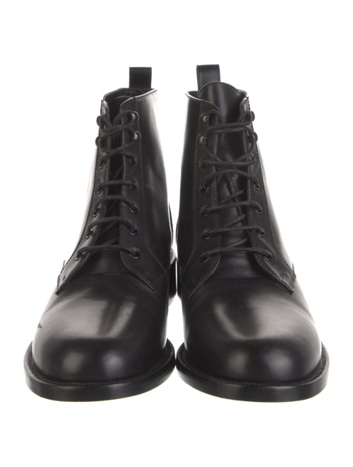 Saint Laurent Leather Combat Boots