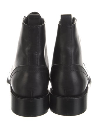 Saint Laurent Leather Combat Boots