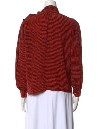 Saint Laurent Silk Printed Sweatshirt