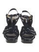 Saint Laurent Patent Leather T-Strap Sandals