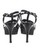 Saint Laurent Patent Leather T-Strap Sandals