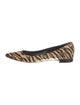 Saint Laurent Ponyhair Animal Print Flats