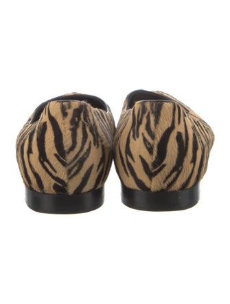 Saint Laurent Ponyhair Animal Print Flats