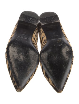 Saint Laurent Ponyhair Animal Print Flats