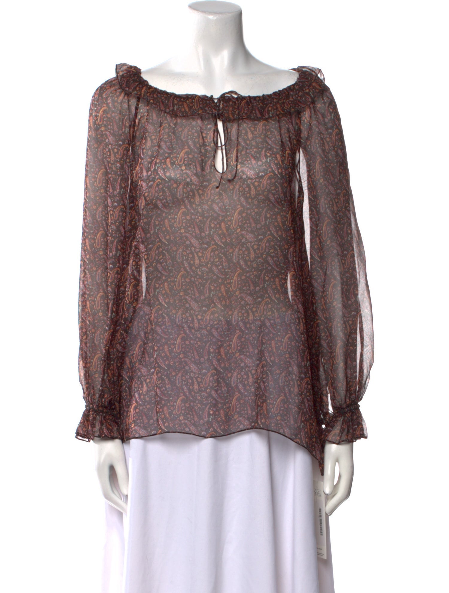 Saint Laurent Silk Printed Blouse