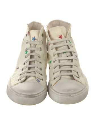 Saint Laurent Canvas Printed Sneakers