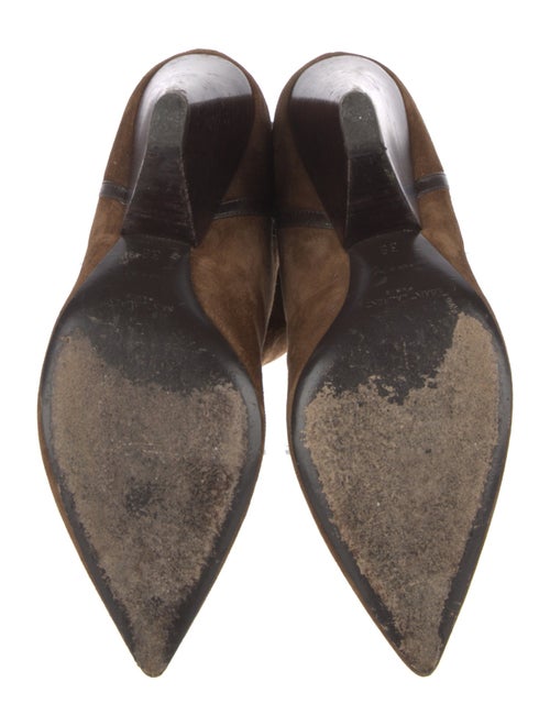 Saint Laurent Signature Logo Suede Boots