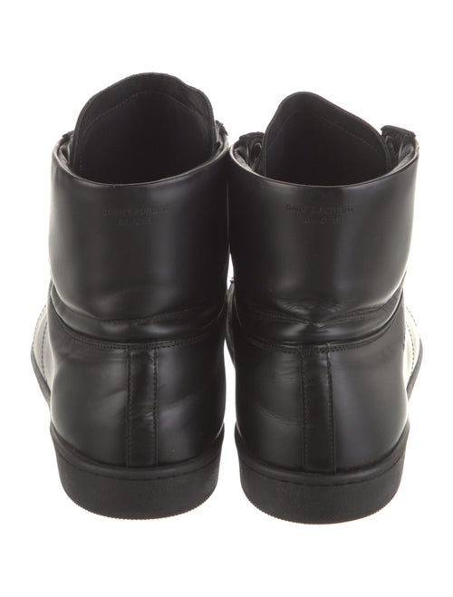 Saint Laurent Leather Lace-Up Boots