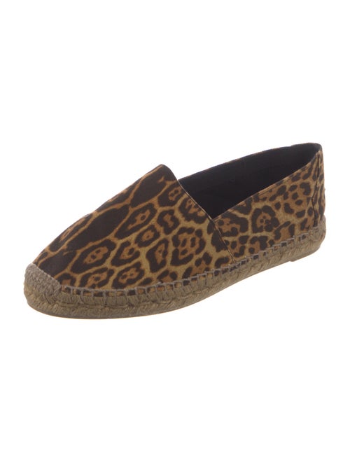 Saint Laurent Suede Animal Print Espadrilles