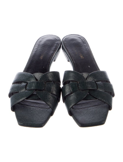 Saint Laurent Leather Slides