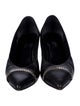 Saint Laurent Leather Chain-Link Accents Pumps