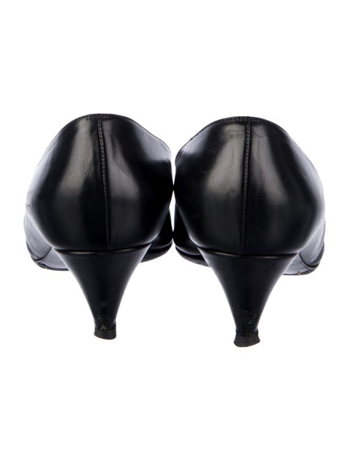 Saint Laurent Leather Chain-Link Accents Pumps