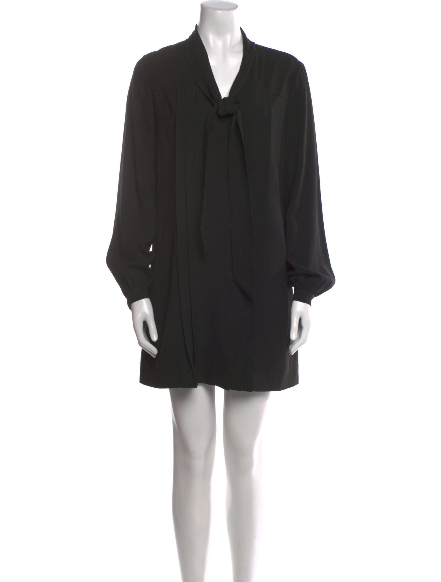 Saint Laurent V-Neck Mini Dress