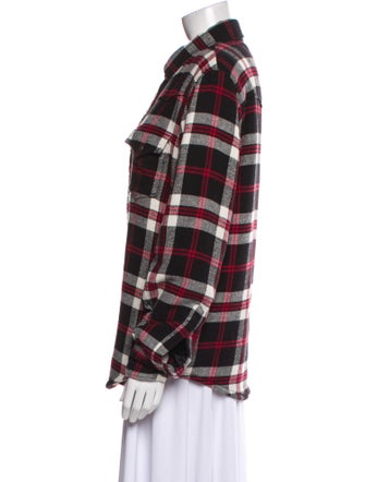 Saint Laurent Plaid Print Jacket