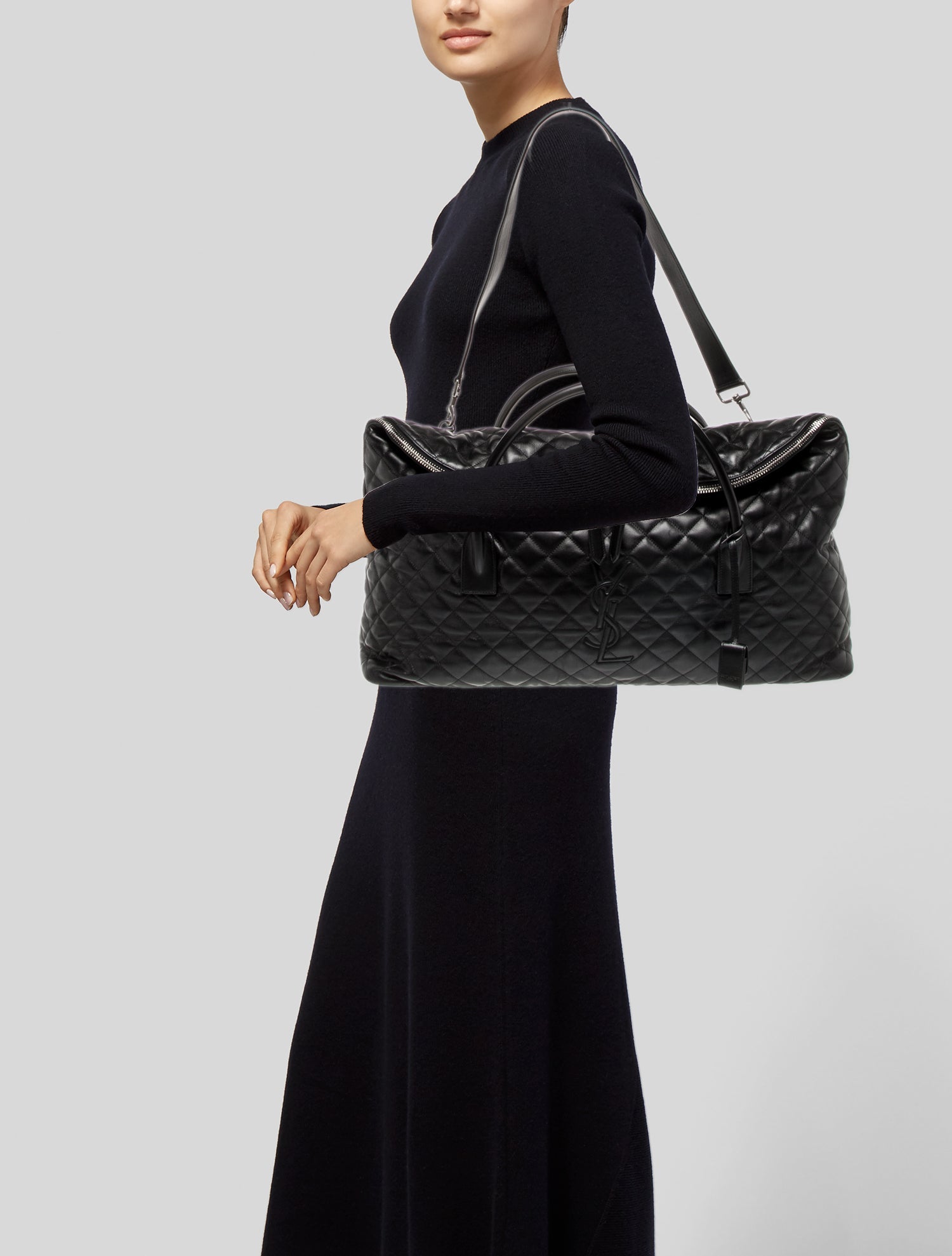 Saint Laurent Quilted Quilted Weekender 2023