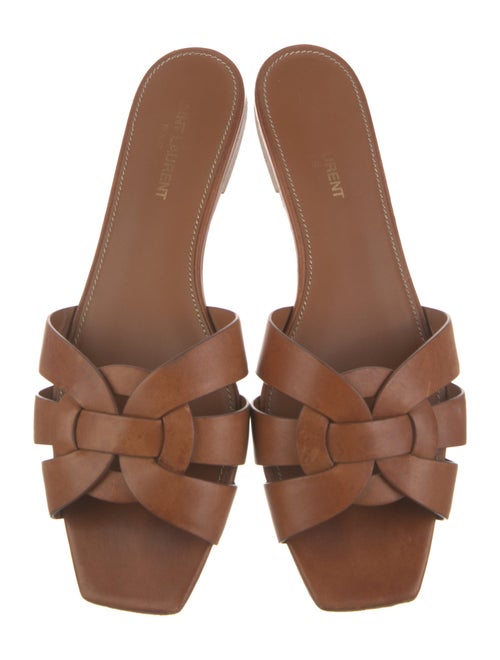 Saint Laurent Leather Slides