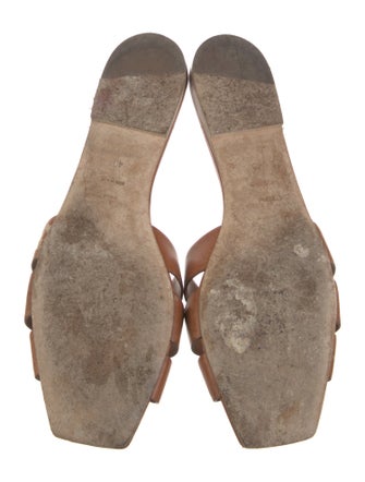 Saint Laurent Leather Slides