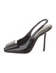 Saint Laurent Patent Leather Slingback Pumps