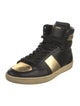 Saint Laurent Leather Colorblock Pattern Sneakers
