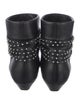 Saint Laurent Leather Studded Accents Boots
