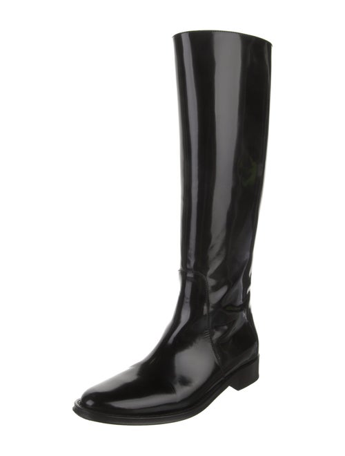 Saint Laurent Patent Leather Riding Boots
